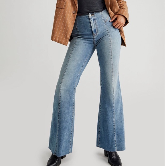 Free People CRVY Wild Honey Flare - Picture 2 of 8